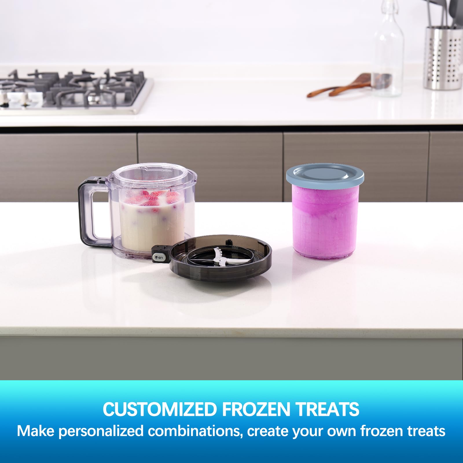DENEBORE Dishwasher-safe lids and pints simplify cleanup after batches.