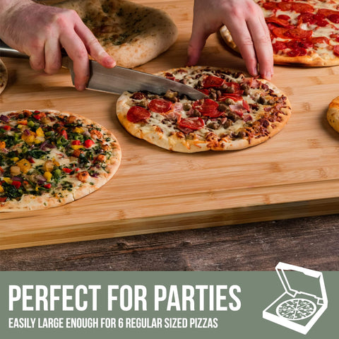 Denoffi bamboo cutting board eco-friendly and durable for daily tasks.