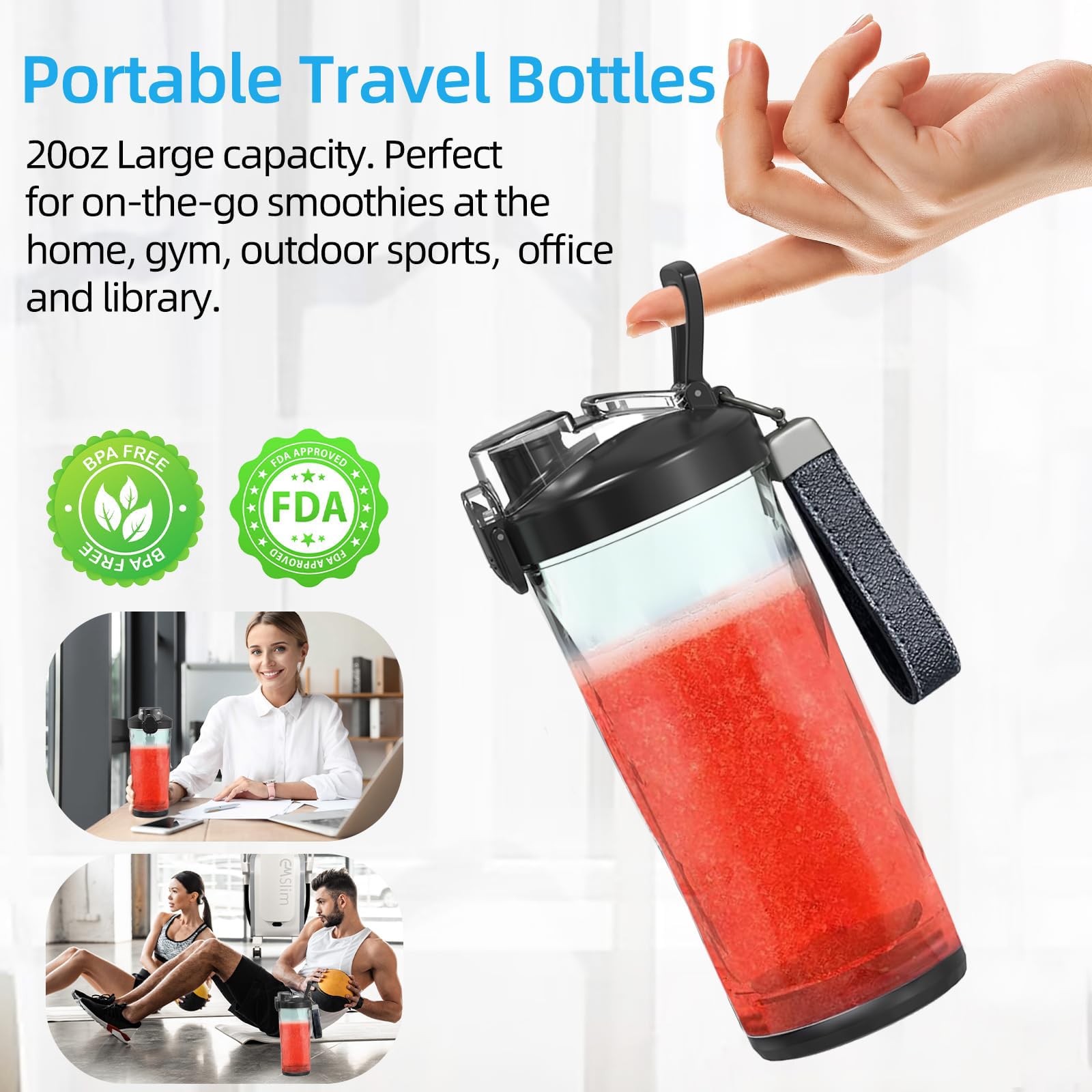 DENOKIN bottle is removable for easy cleaning and maintenance.