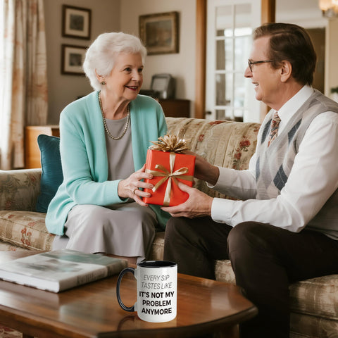Deoqash retirement mug for coworker and friend, a lighthearted send-off keepsake