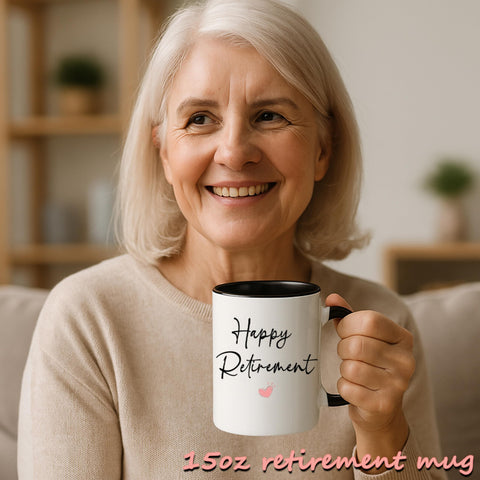 Deoqash retirement mug in a gift-ready box, ready to gift for celebrations