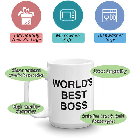 Deoqash World's Best Boss Mug with handle grip, for improved daily comfort.