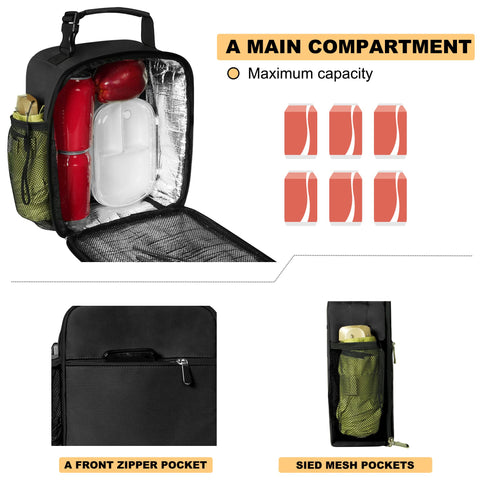 Office-ready Deosk lunch bag demonstrates convenient daily meal transport.