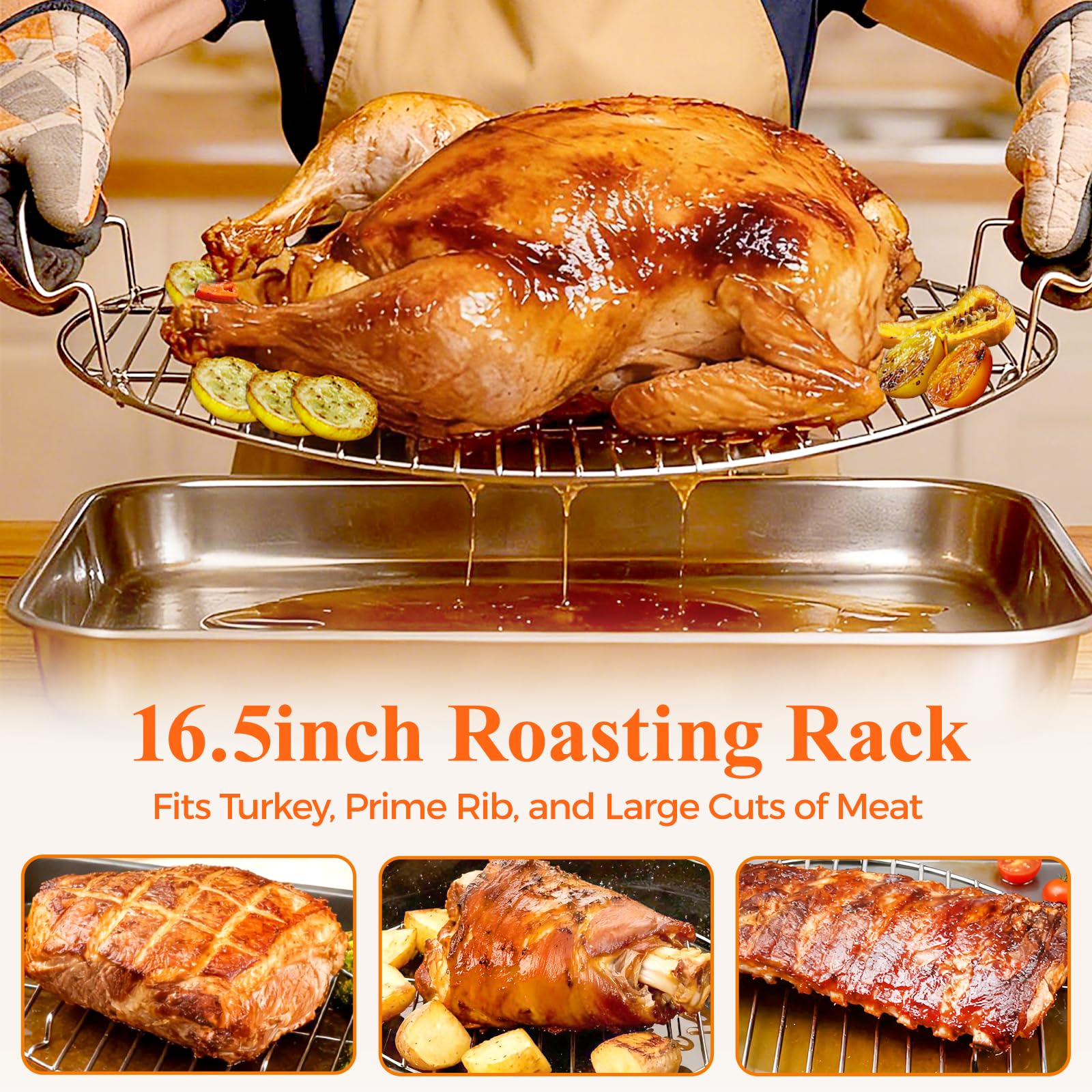 DePango cooling rack with handle ideal for cooling baked goods.