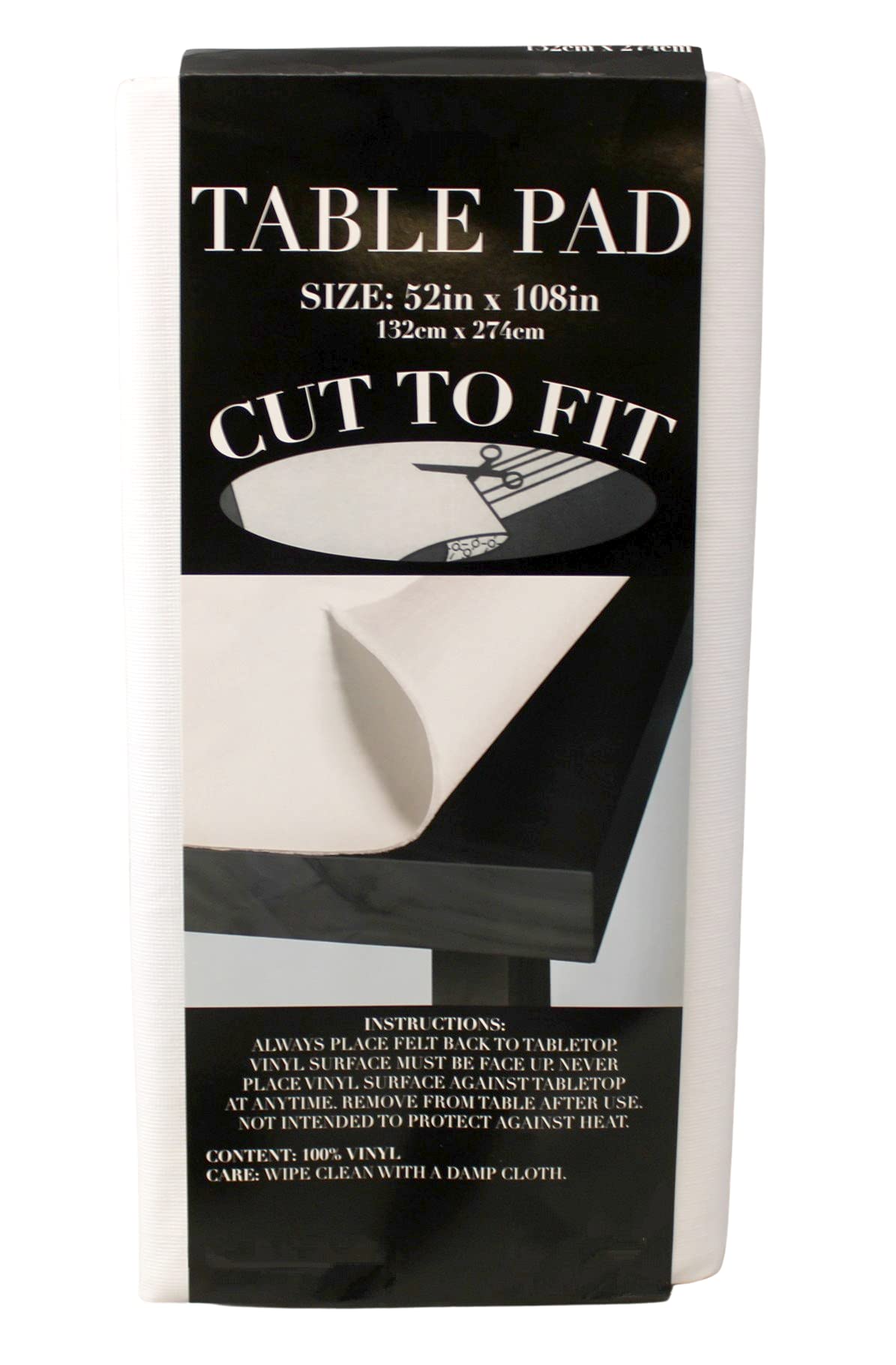 Dependable Essentials table pad dryer trick helps remove packaging folds quickly
