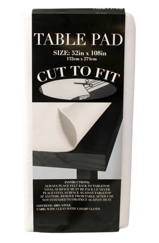 Dependable Essentials table pad dryer trick helps remove packaging folds quickly