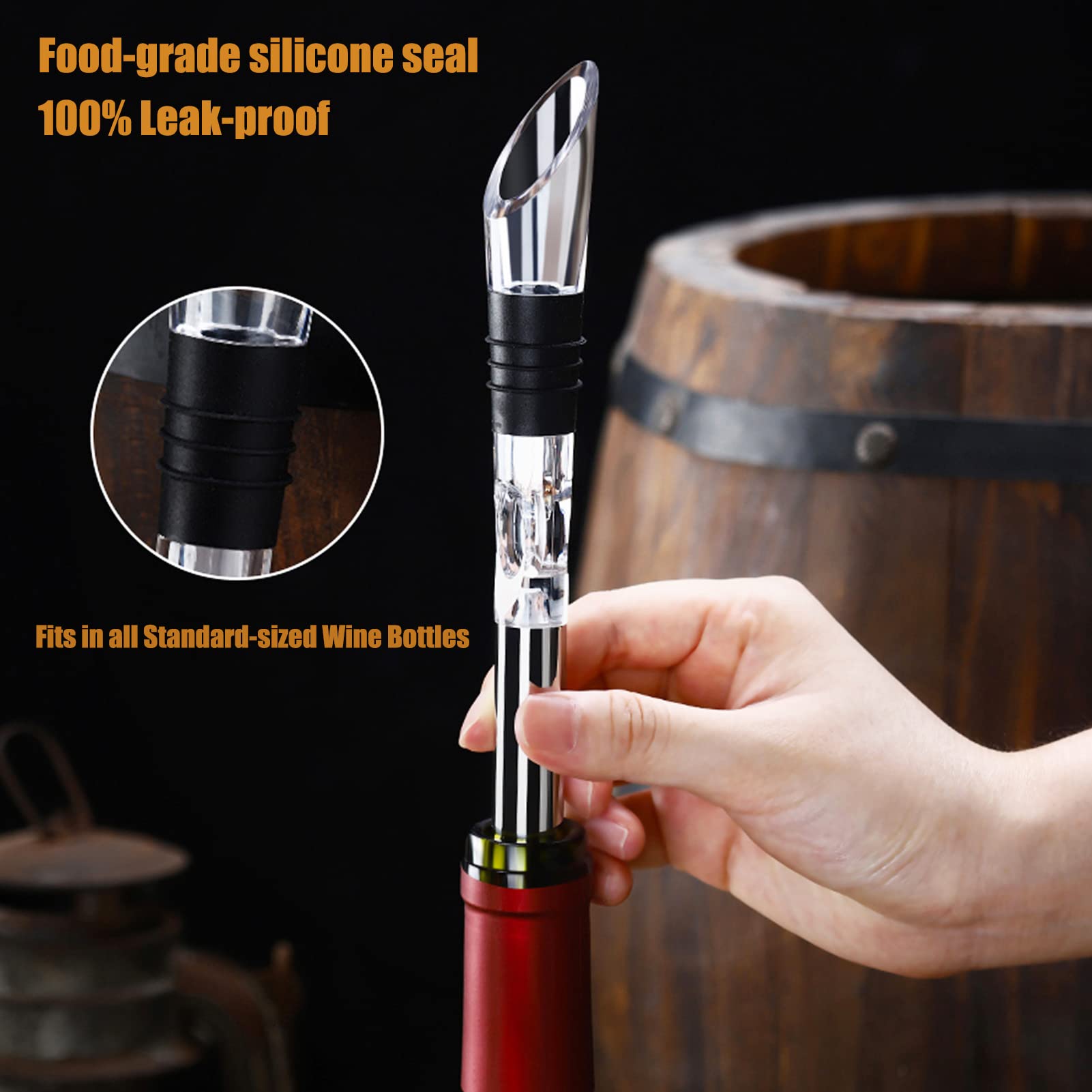 Easy-clean chiller rod and pourer for travel and outdoor gatherings