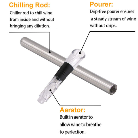 DERNORD BPA free acrylic and stainless steel preserve wine flavor
