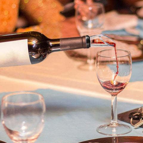 DERNORD rubber stopper helps keep wine fresh after pouring