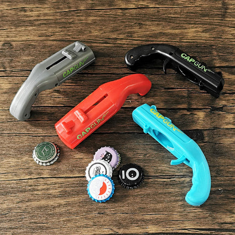 Dervyxious cap gun bottle opener uses durable ABS for lasting daily use.