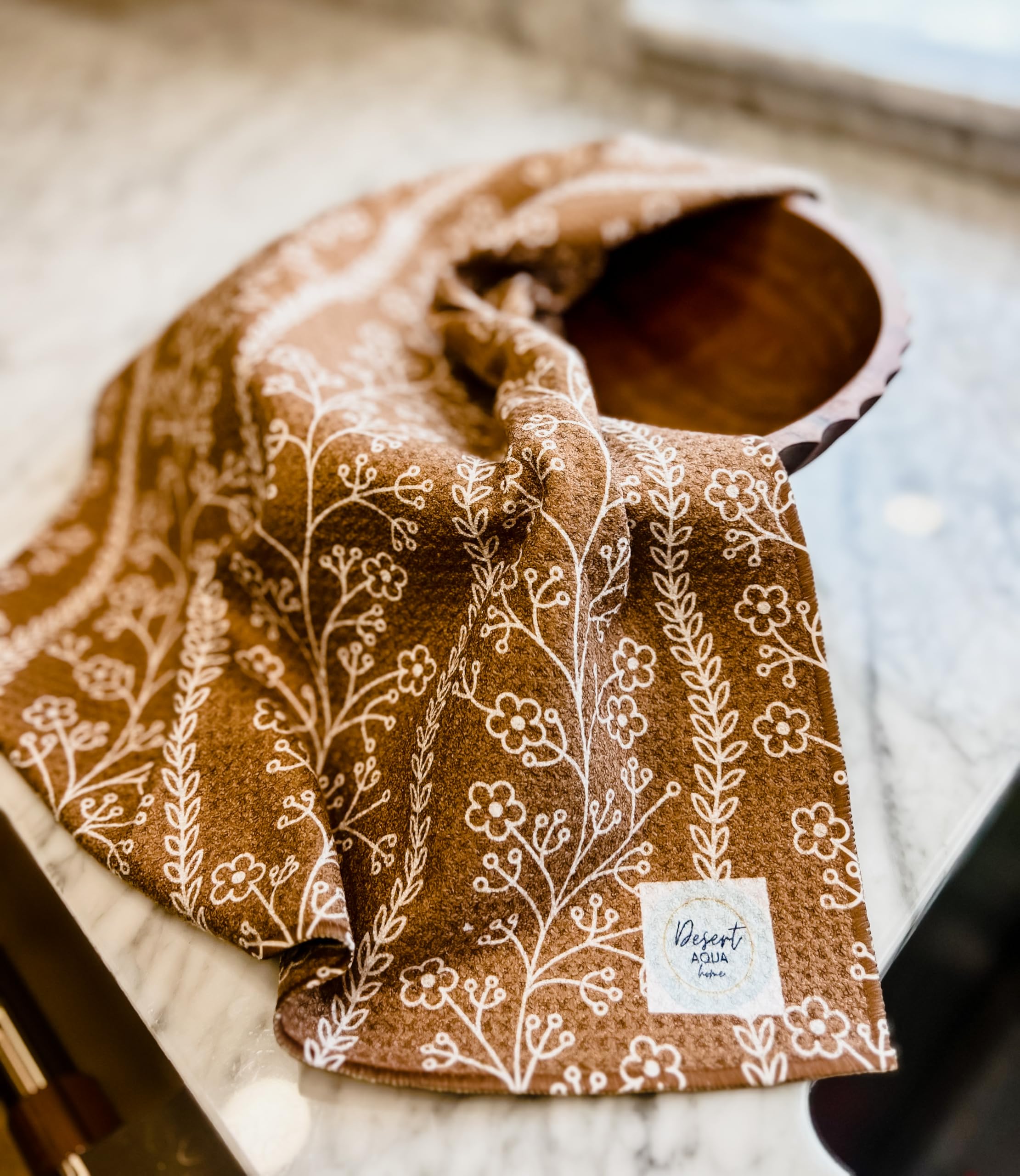 Desert Aqua towels are machine washable for simple cleaning.