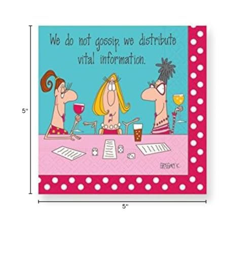 Design Design 5-inch square cocktail napkins with bold colors
