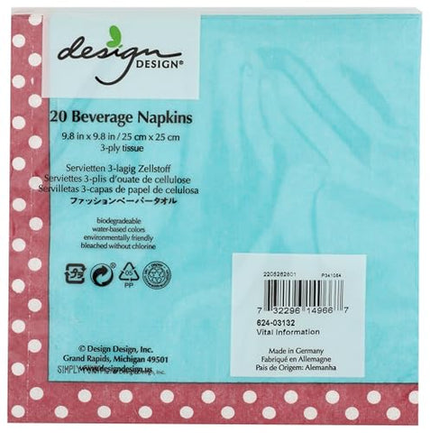 Design Design funny cocktail napkins, 20-pack for playful parties