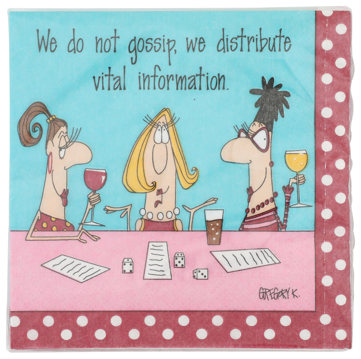 Design Design multicolor cocktail napkins, 5-inch square, ideal for stylish gatherings
