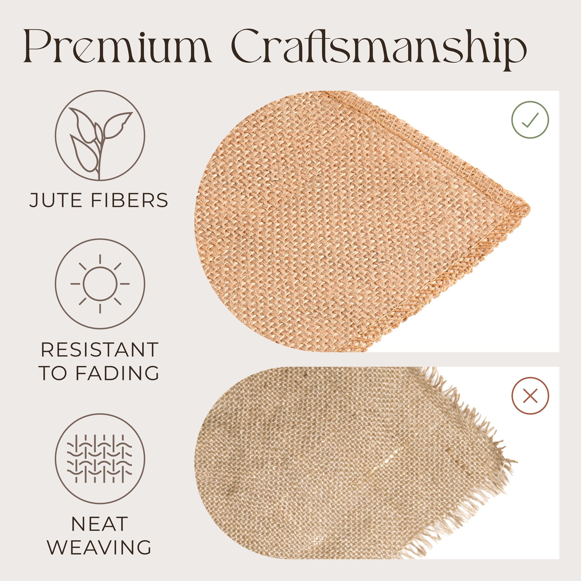 Designer Burlap table runner long roll gives flexible decoration options.