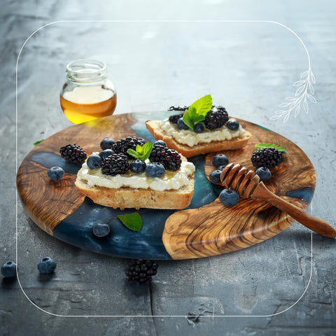 Designium sushi and cheese board highlights versatile serving options.