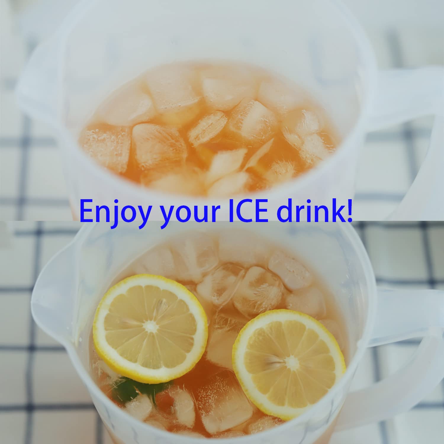 DesJ eco-friendly reusable pitcher for lemonade and tea.