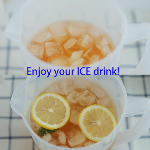 DesJ eco-friendly reusable pitcher for lemonade and tea.