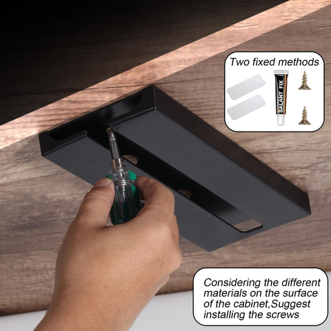 DESONAUT space-saving rack keeps glasses neatly under shelves