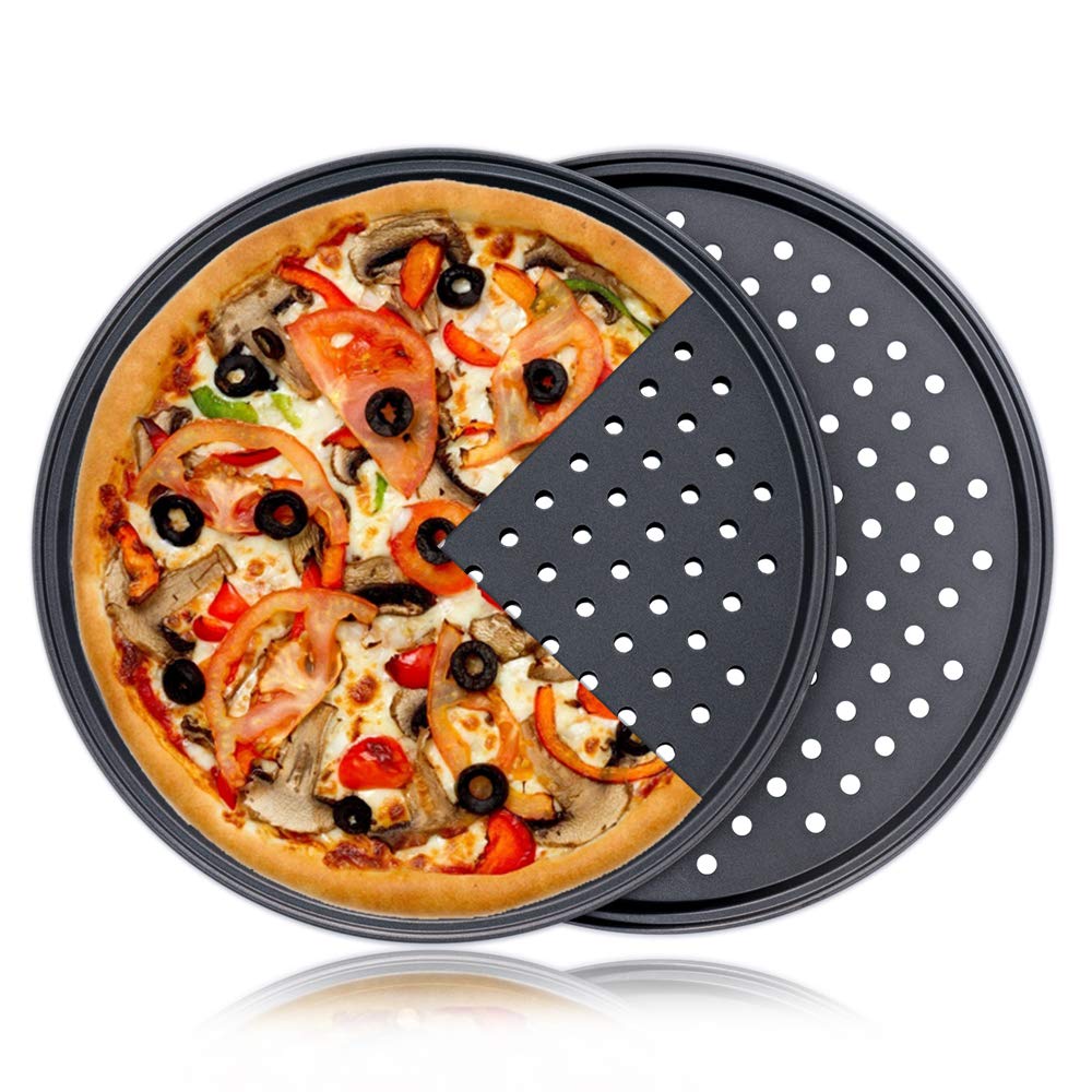 Destinymd pizza pan with holes delivers crispy crust and even browning.