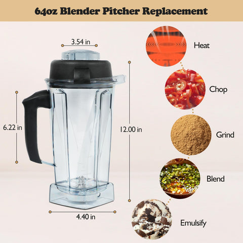 Deuovht Explorian-compatible pitcher with VM0101/VM0103 in a blender setup