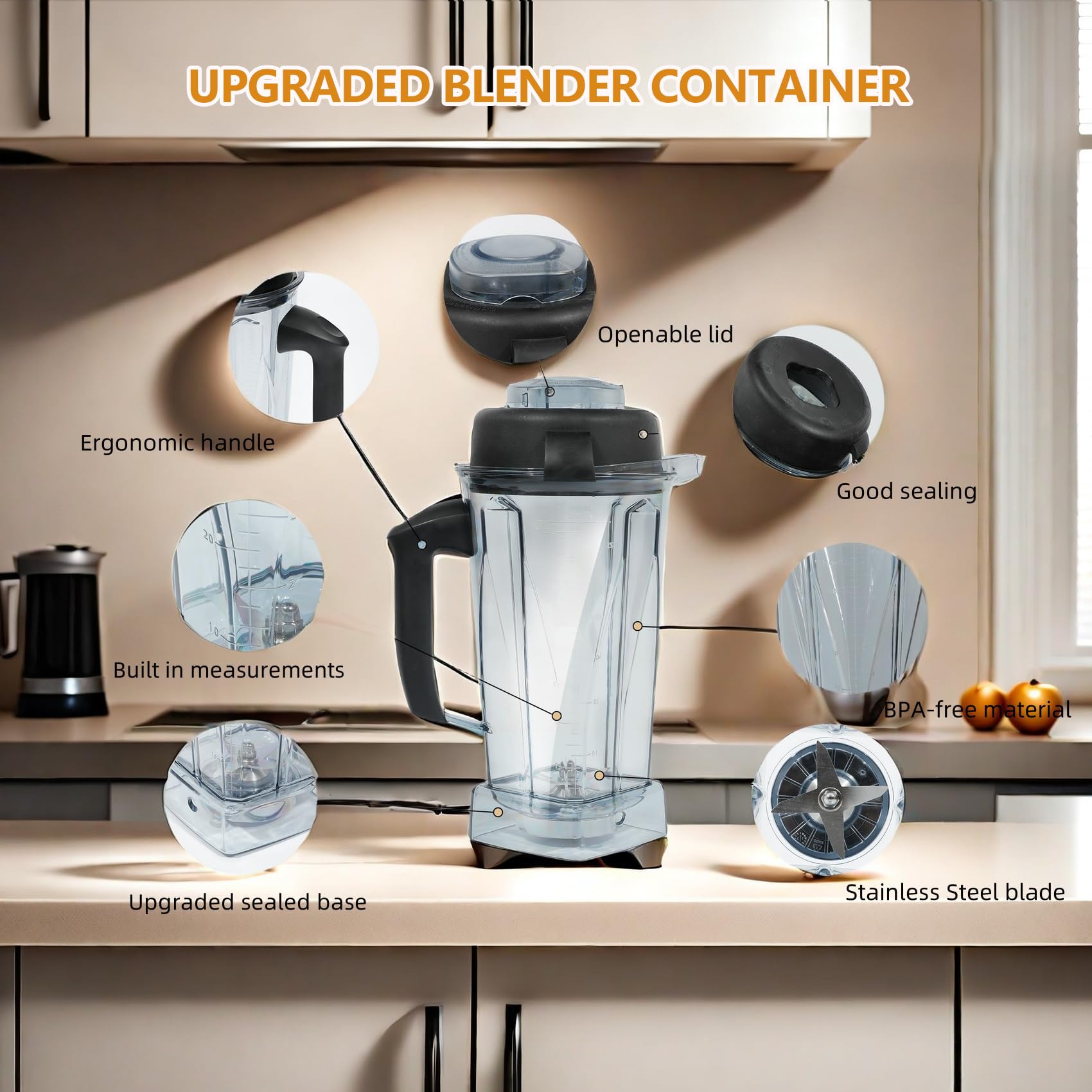 Deuovht pitcher blades: durable stainless steel for smooth blends