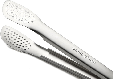 Devico kitchen tongs stainless steel build for durability and heat resistance.