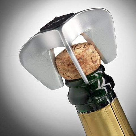 DeVine compact stainless steel bottle opener is ideal for quick champagne openings.