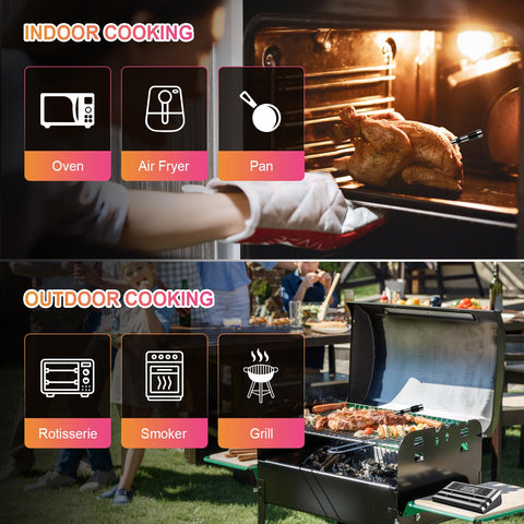 Dewjom ambient handle sensor tracks cooking environment during grilling