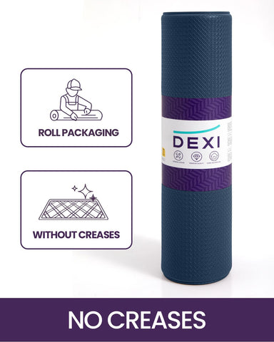 DEXI kitchen mat in use along front sink for fatigue relief.