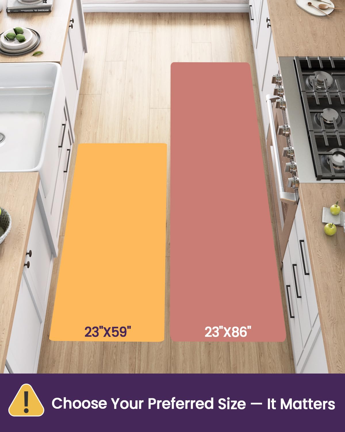 DEXI long runner mat in laundry area showing waterproof surface