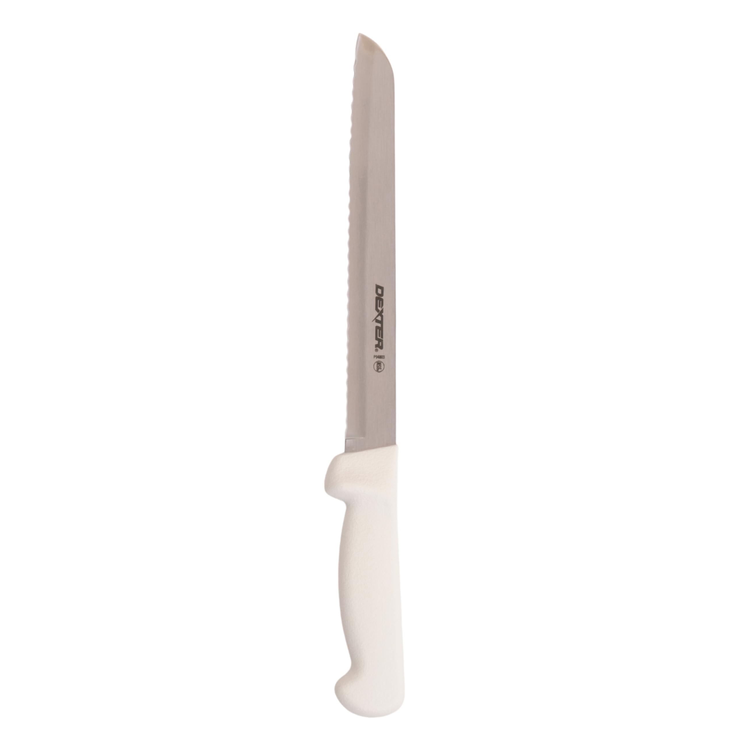 Dexter Outdoors 8-inch scalloped bread knife slicing crust with precision