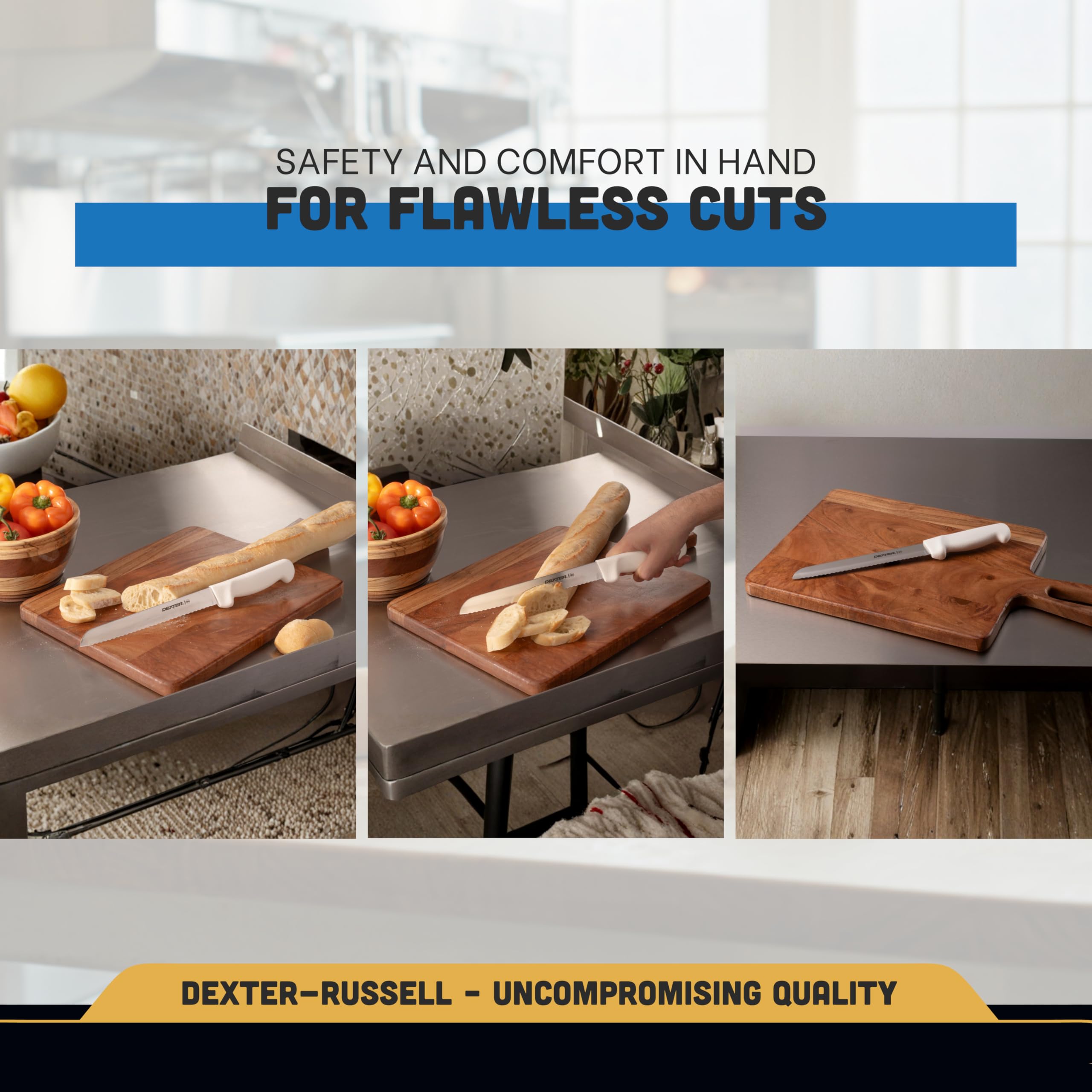 Dexter Outdoors serrated blade powers through fruits and vegetables