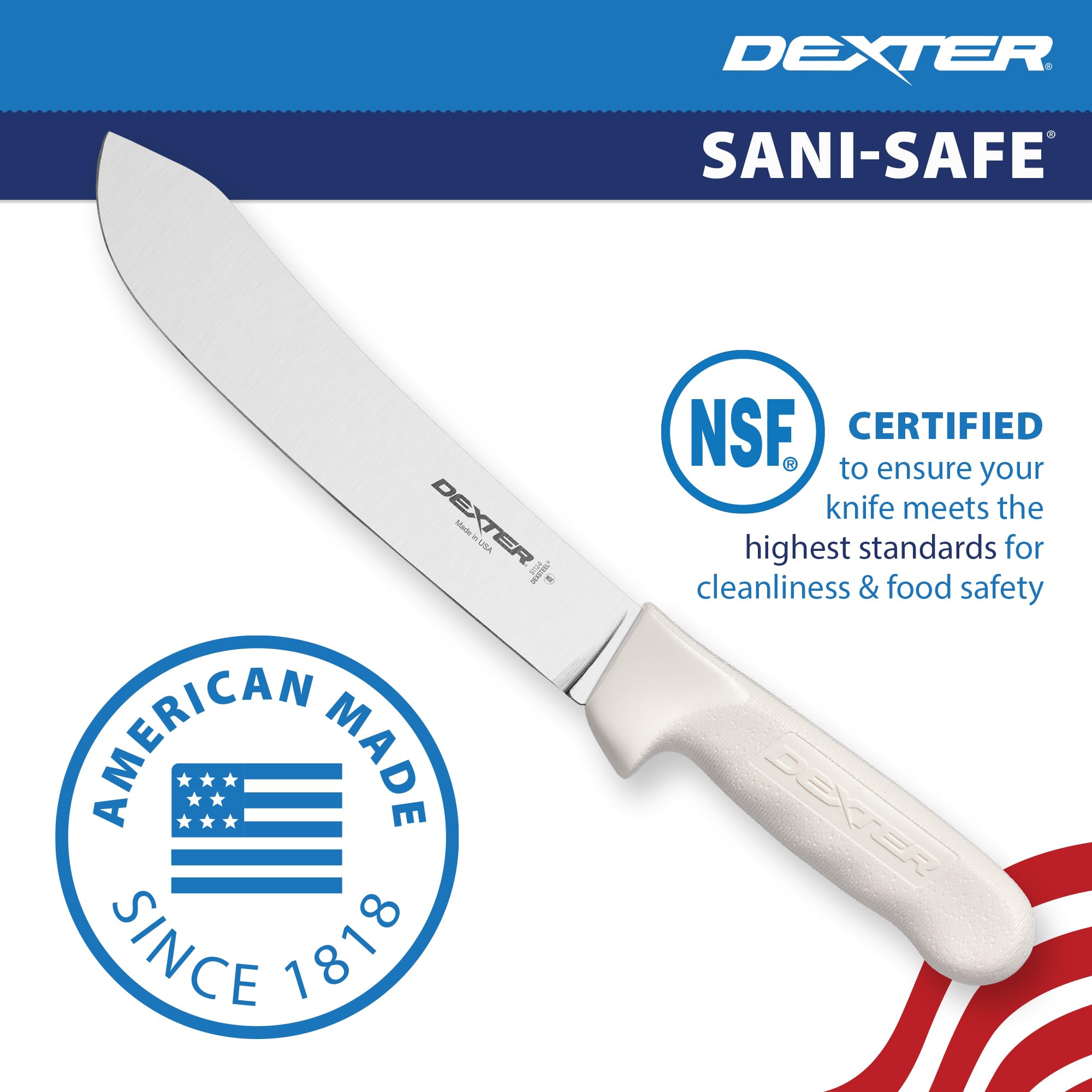 Dexter Outdoors Sani-Safe Series USA-made knife in action for high-volume production.