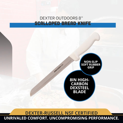 Dexter Outdoors bread knife edge grips tender interiors without tearing