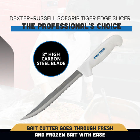 Dexter Outdoors SOFGRIP 8-inch fillet knife handle providing non-slip grip in wet conditions