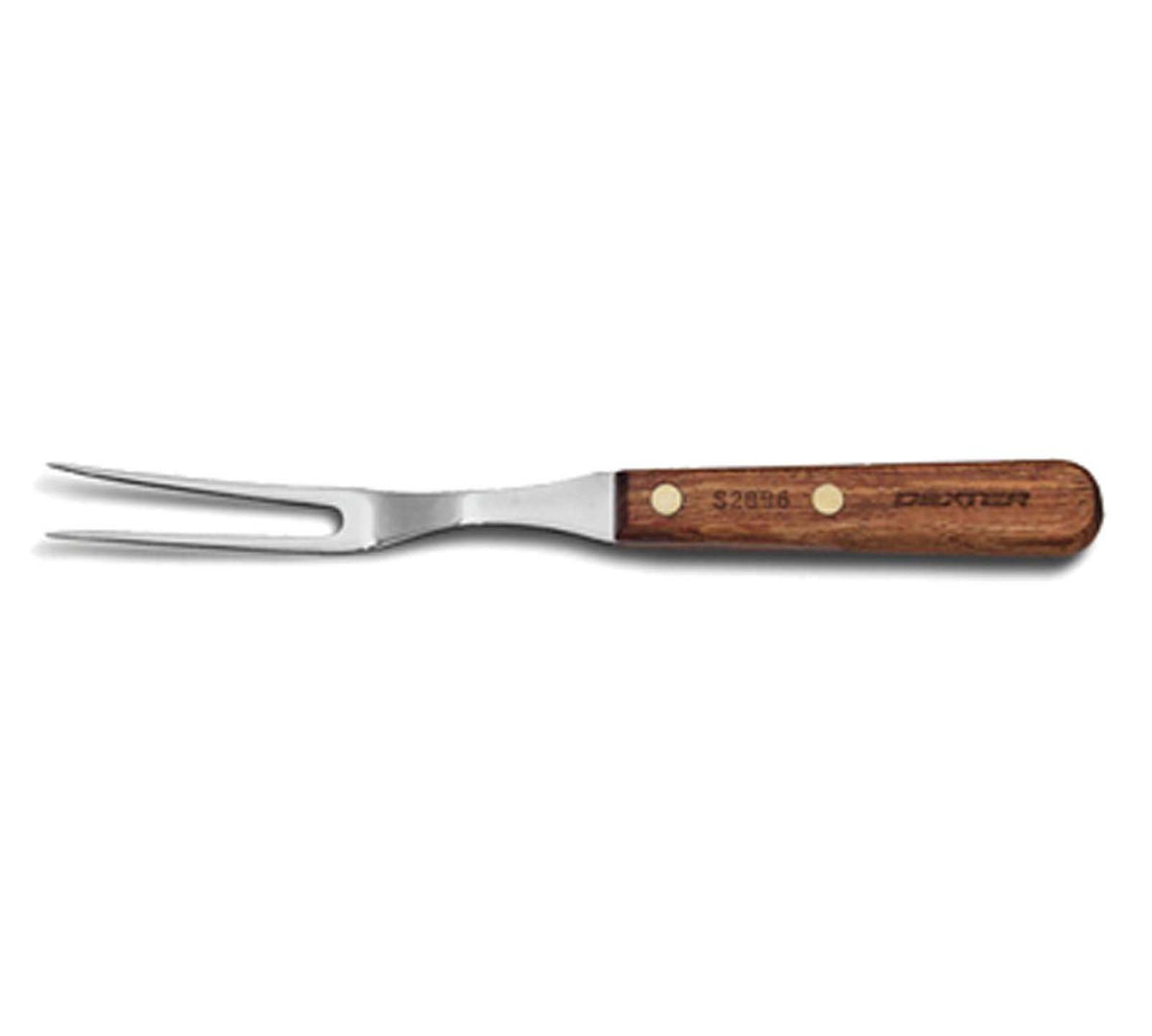 Dexter-Russell 10-1/2 carving fork stabilizes roasts for clean, even slices.