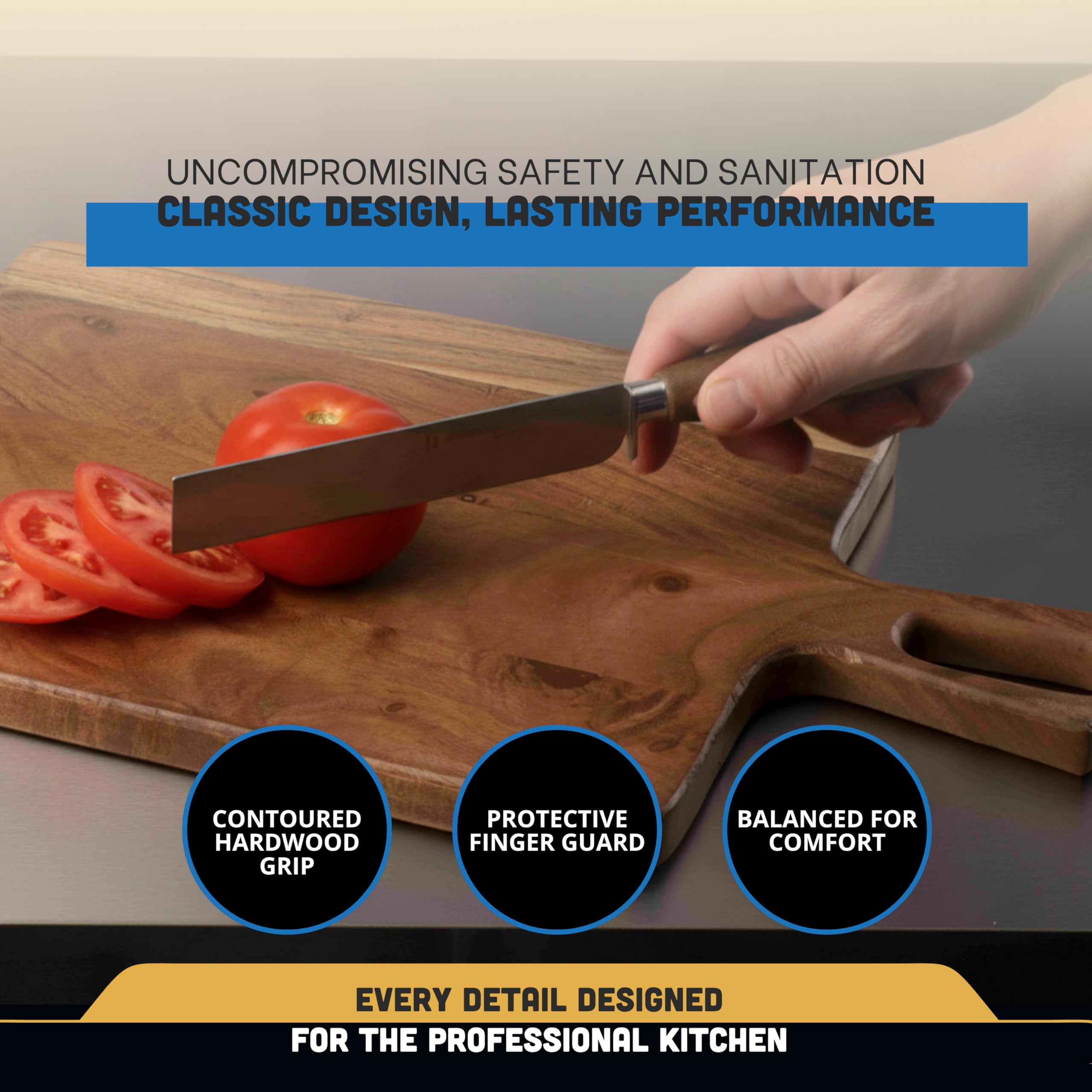 Dexter-Russell 166 Traditional 09160 knife slicing fruit for prep
