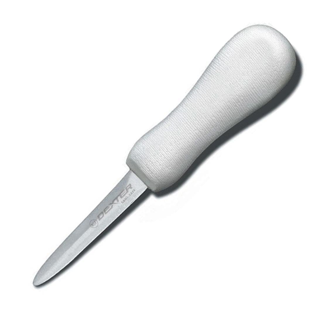 Dexter-Russell 3-inch Boston-style oyster knife with Grip-Tex handle for precise, safe shucking.