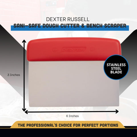 Dexter-Russell 17303R red-handle offers secure, slip-resistant grip during busy shifts.