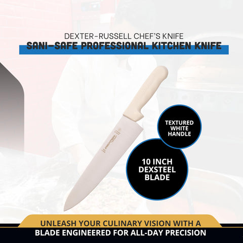 Dexter-Russell S145-10PCP in-action vegetable chopping for precise, efficient prep.