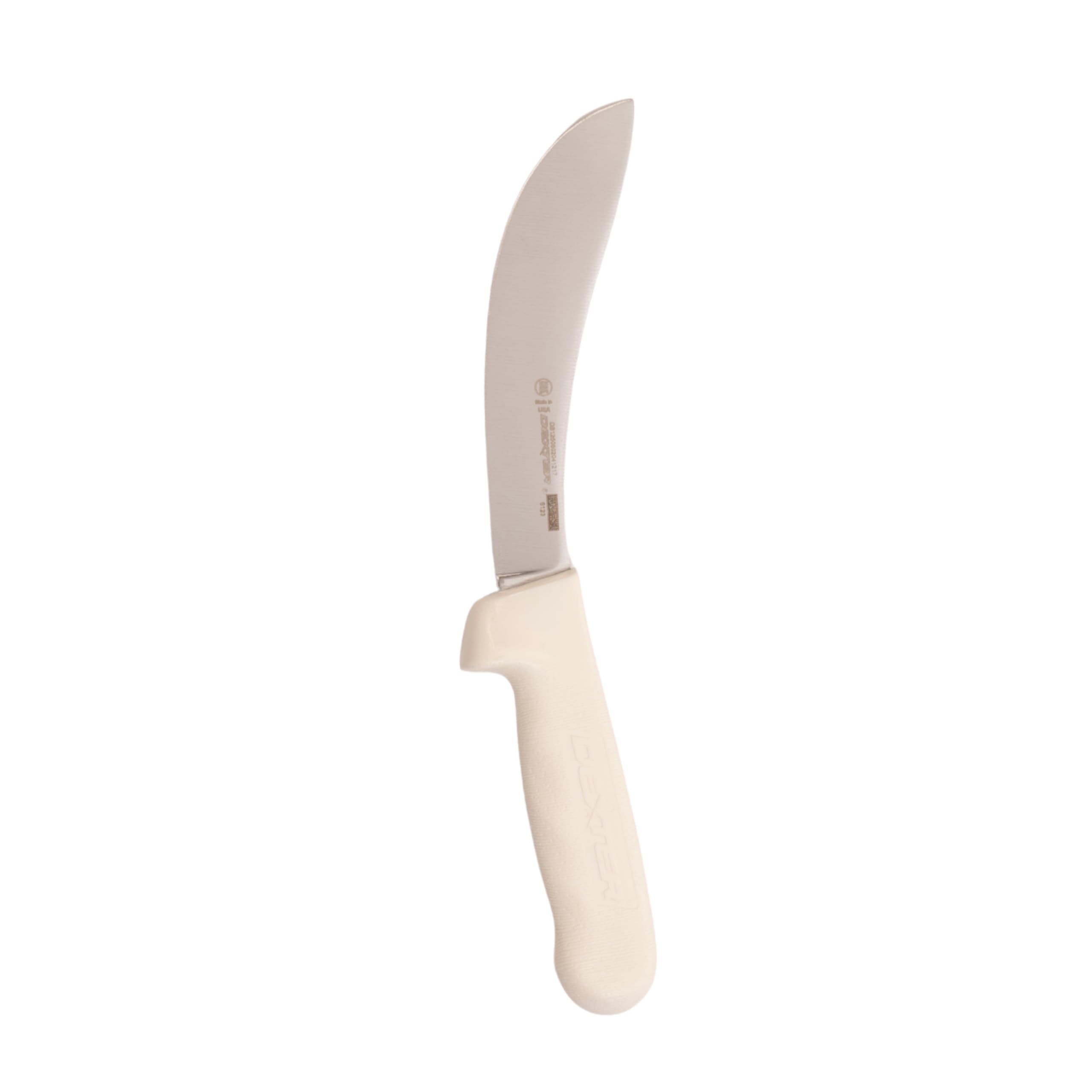 Dexter-Russell SB12-6 blade edge close-up showing sharp skinning precision.