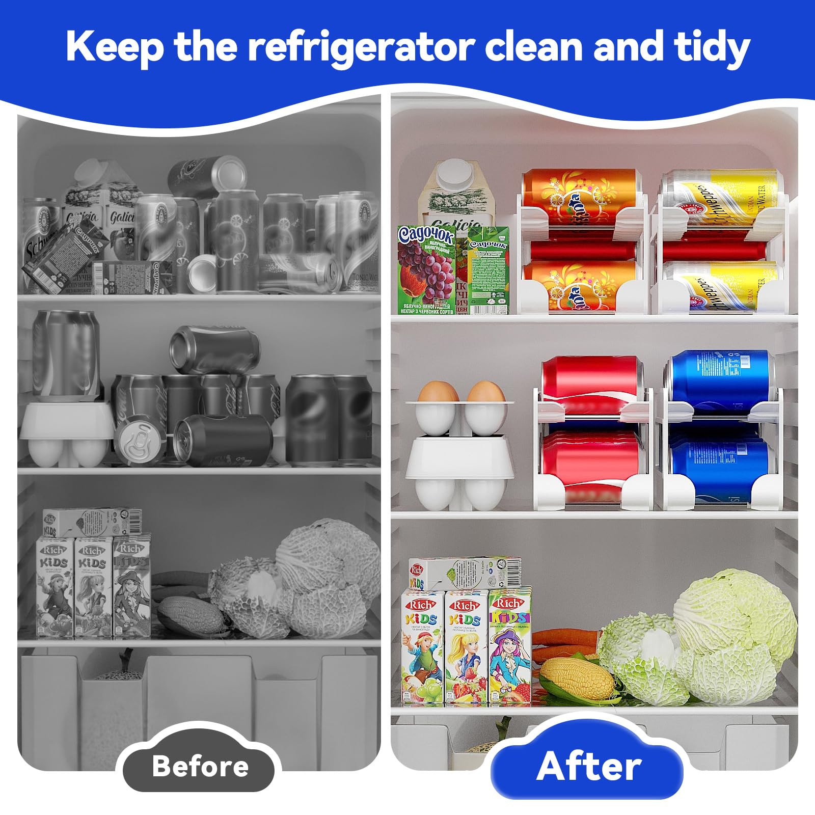 DEYILIAN extended-rod configuration enables taller cans storage