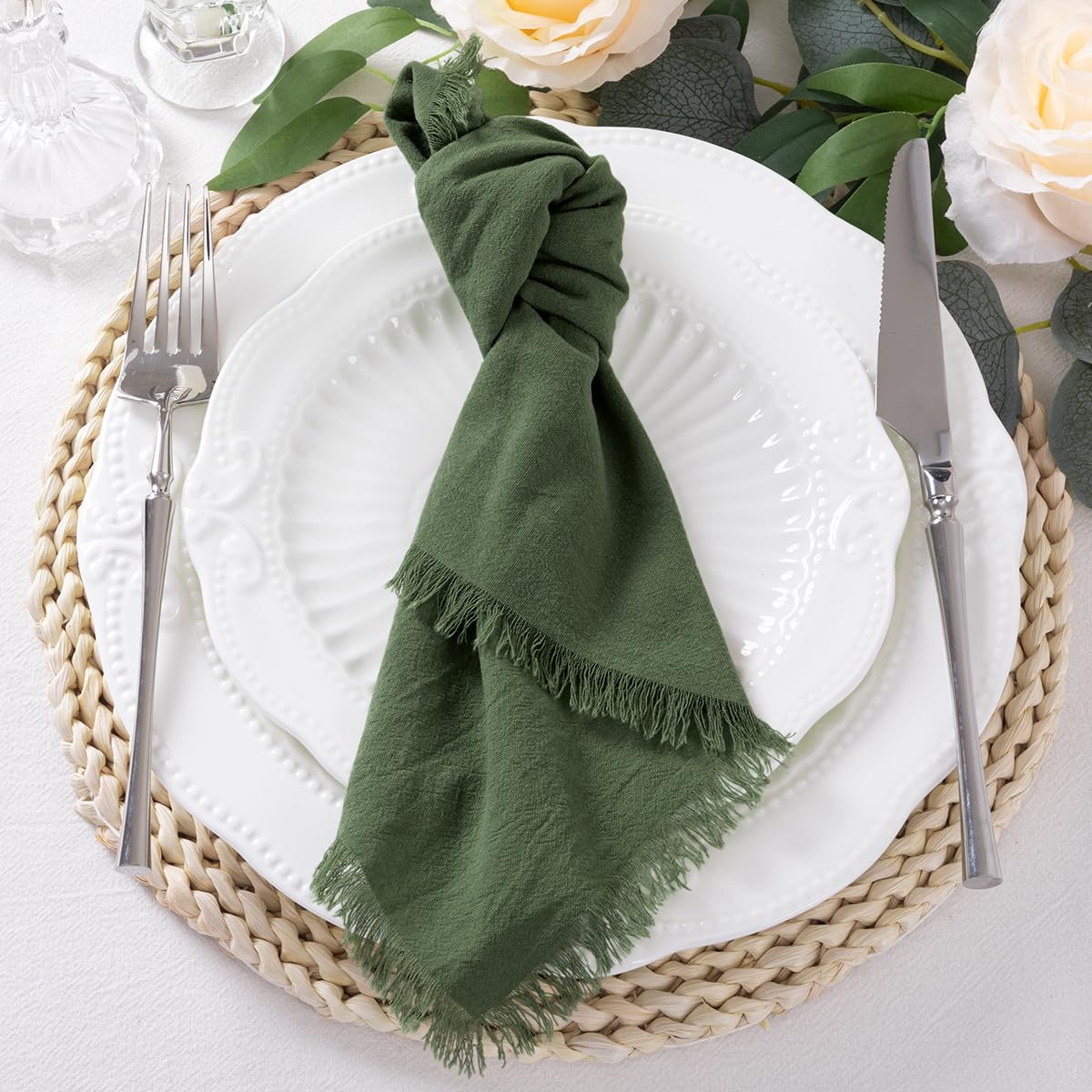 DeZerlor napkins are machine washable on a gentle cycle