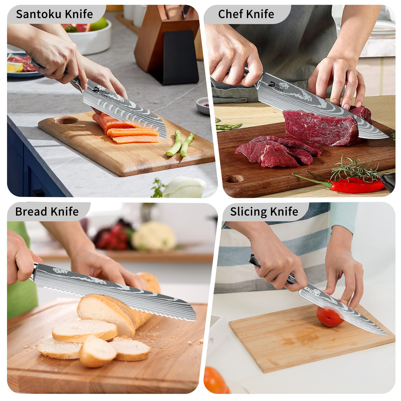 Dfito 7-inch cleaver knife ready for chopping tough tasks.