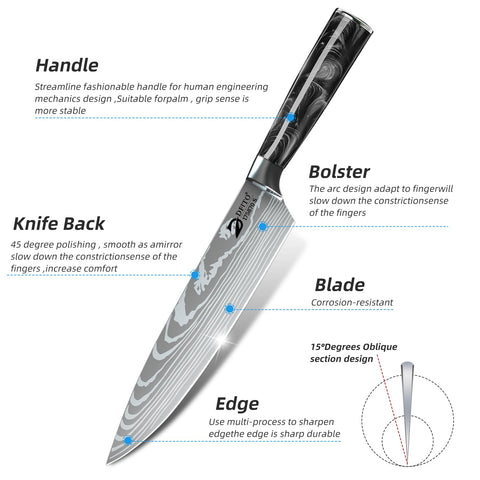 Dfito 8-inch bread knife in action for clean slicing.