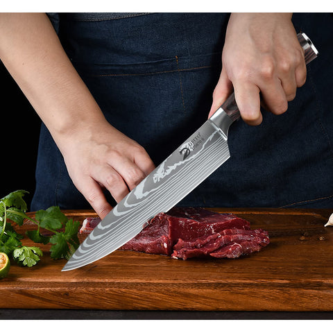 Dfito knives with roll bag store securely and travel easily for chef grade meals.