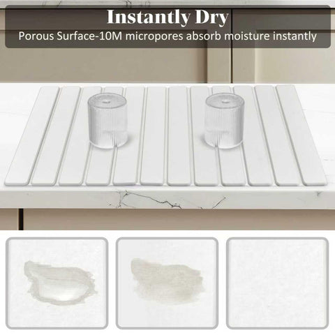 DFJKJUU Extral Large Stone Drying Mat used as heat-proof surface for hot pots
