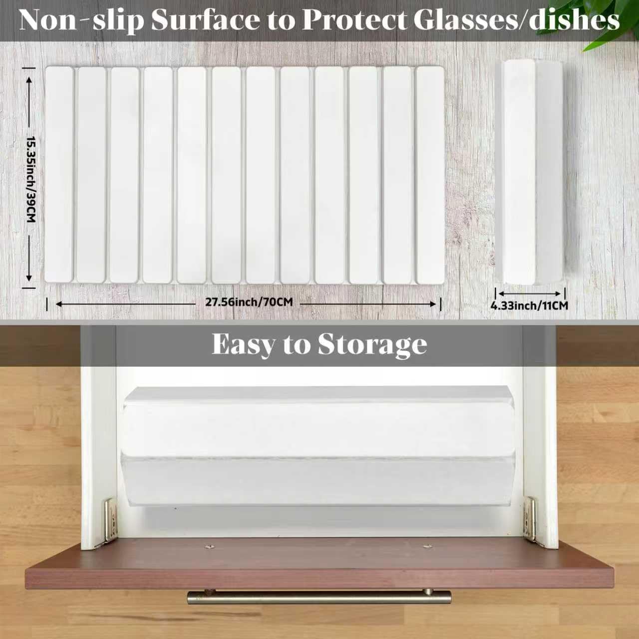 DFJKJUU Extral Large Stone Drying Mat unfolded to reveal expansive 28x16 inch drying area