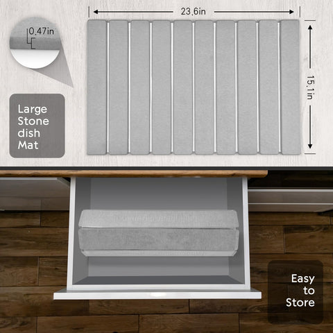 DFJKJUU heat-proof drying mat ideal for hot cookware on countertops